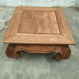 "Opium" coffee table in carved solid wood - Chic Ethnic Style