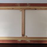 Large oil painting on canvas with golden frame