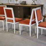 Set of 4 Louis XVI style chairs from the 1970s.