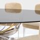Maria Pergay steel and brass dining table Gerbe 1970