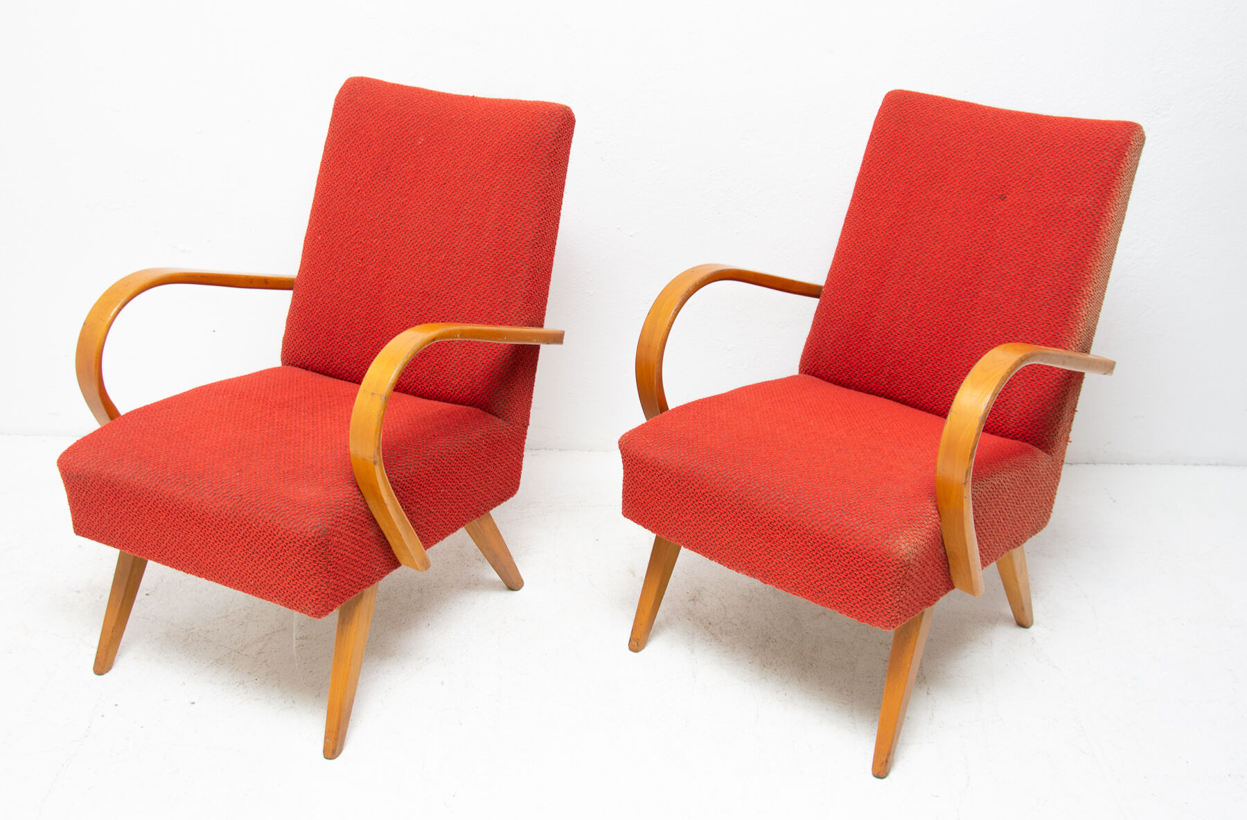 Pair of bentwood armchairs by Jaroslav Šmídek, 1960´s