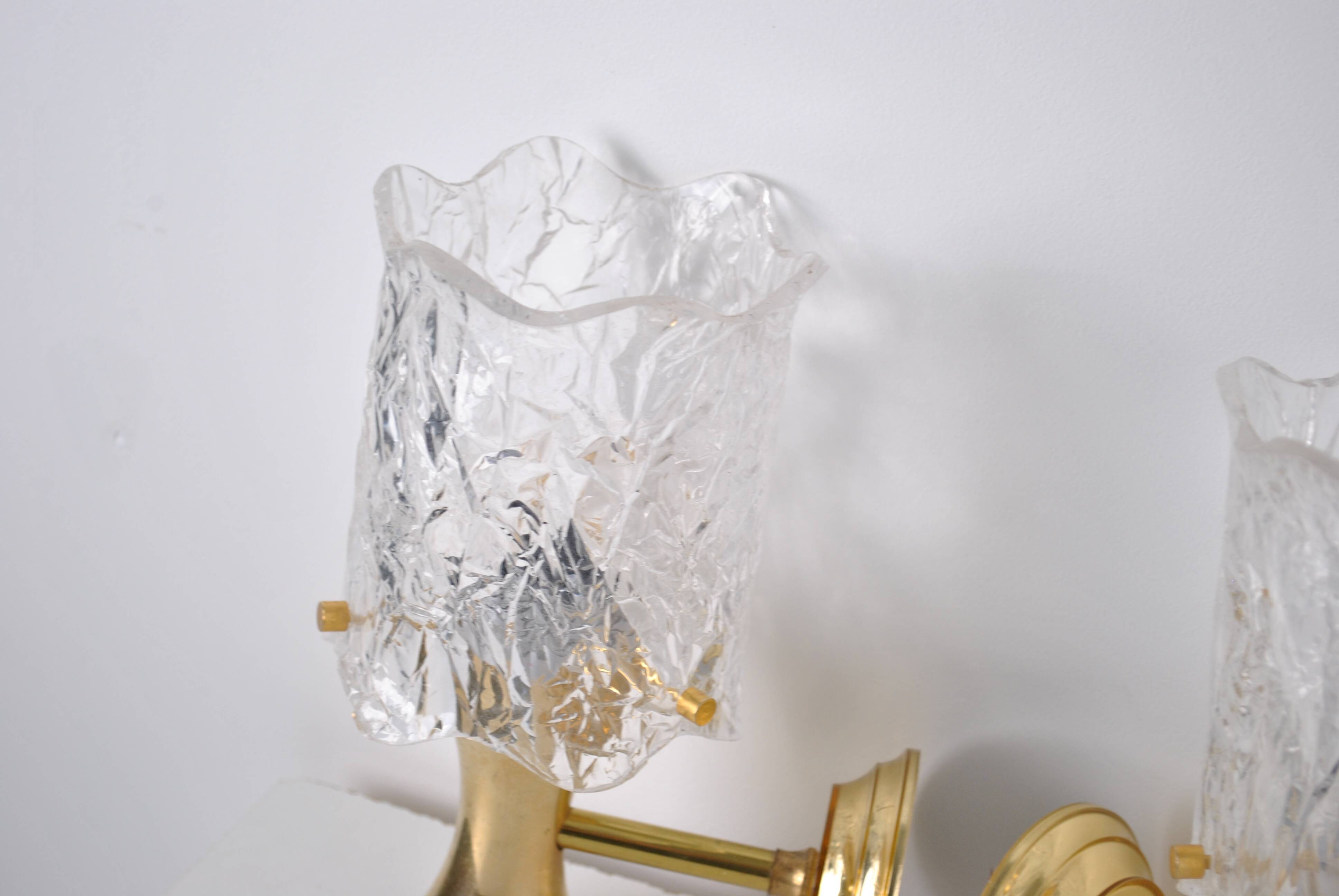 Pair of wall lights 1980