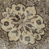 Classic beige & brown vintage rug, 211x155 cm