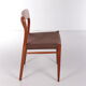6 chaises de salle à manger Niels Moller modèle 75 Danemark 1960