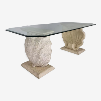 Stone Shell Dining Table from Magnussen Ponte Mactan, 1980s