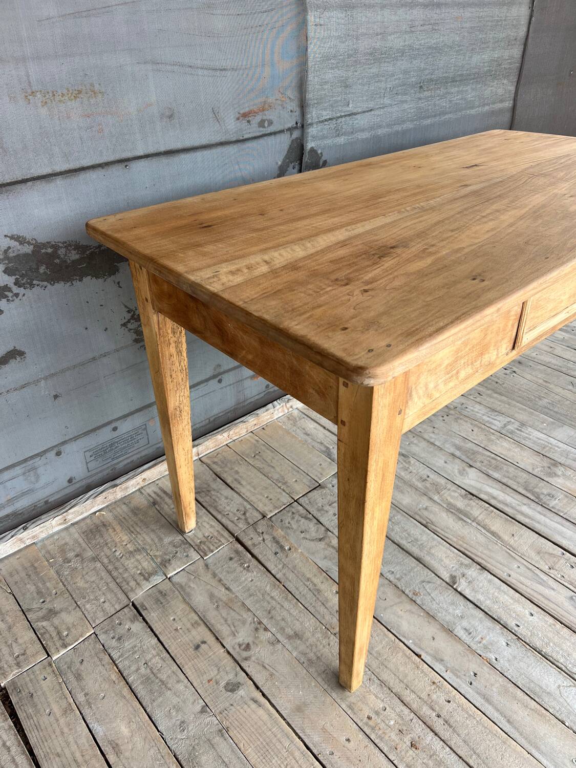 Table de campagne bois brut