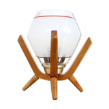Mid-century design bedside table lamp Dřevo Humpolec, 1970's.