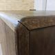 Antique Wood Art Deco Desk with Bookshelf and Archive Drawers