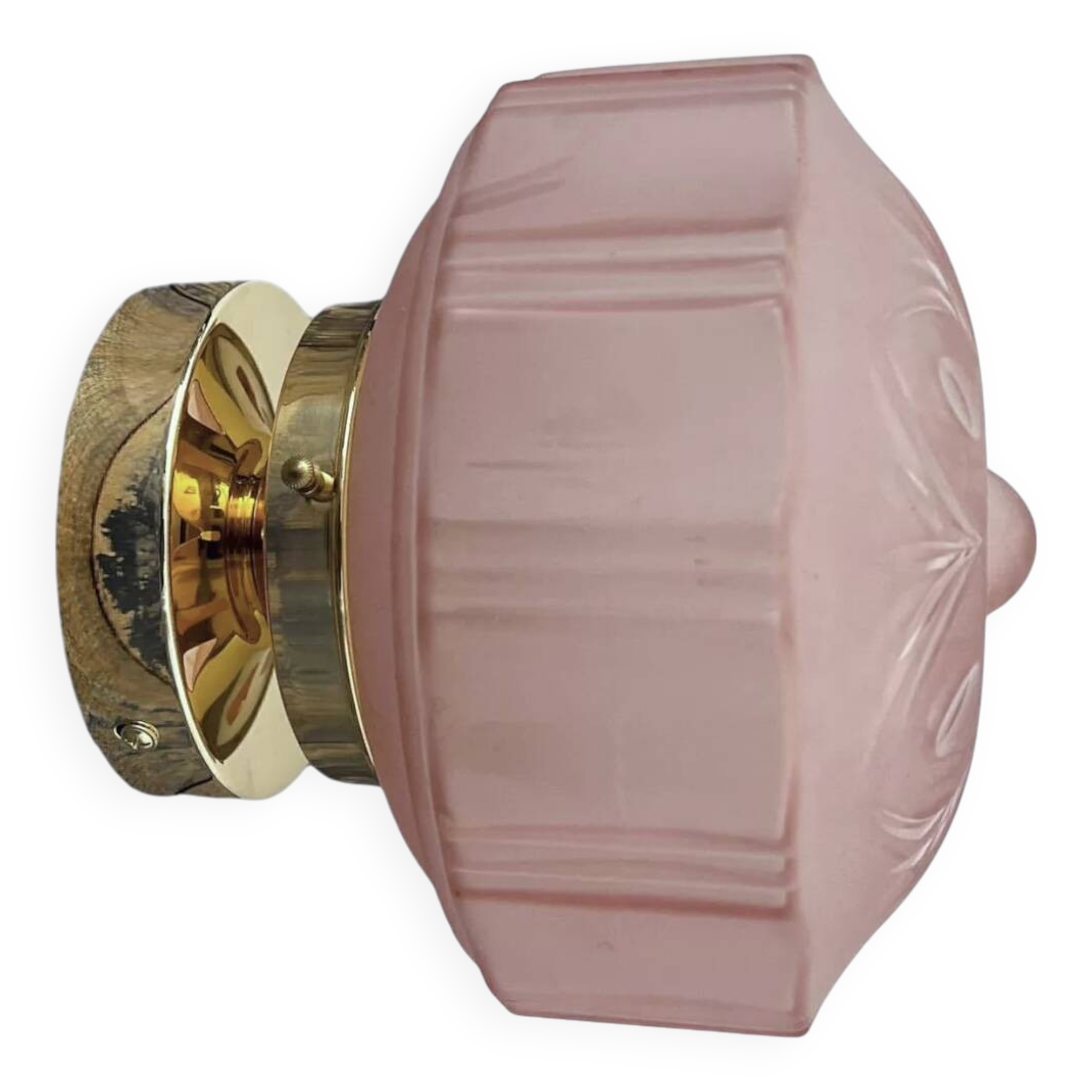 Pink Art Deco wall or ceiling light