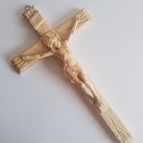 Vintage Christ plaster crucifix