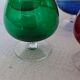 Coloured cognac glasses