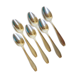 6 Apollo silver-plated soup spoons