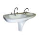 Double pedestal washbasin 70