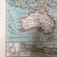 Carte ancienne Océanie 69x48cm
