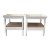 Lot de 2 tables de chevet Blanc d’Ivoire