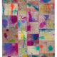 Handwoven anatolian contemporary 173 cm x 244 cm purple patchwork carpet