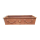 Rusty cast iron jardiniere planter