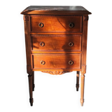 Small Louis XVI style walnut chest of drawers