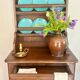Buffet vaisselier ancien en chêne massif | Style Louis XV