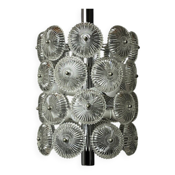 Vintage crystal chandelier Dandelion, Italy, 1960s