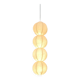 Mid-Century Modern German Cocoon Pendant Lamp by Friedel Wauer for Goldkant Leuchten, 1960s