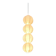Mid-Century Modern German Cocoon Pendant Lamp by Friedel Wauer for Goldkant Leuchten, 1960s