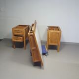 Large oak architect desk / table 1940's