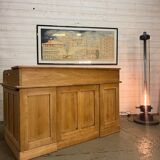 1920s American oak curtain desk