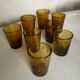 Set de 8 verres gobelets de Biot 1970