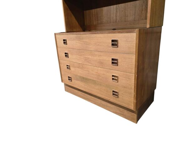 Étagère/bibliothèque/vitrine vintage en bois