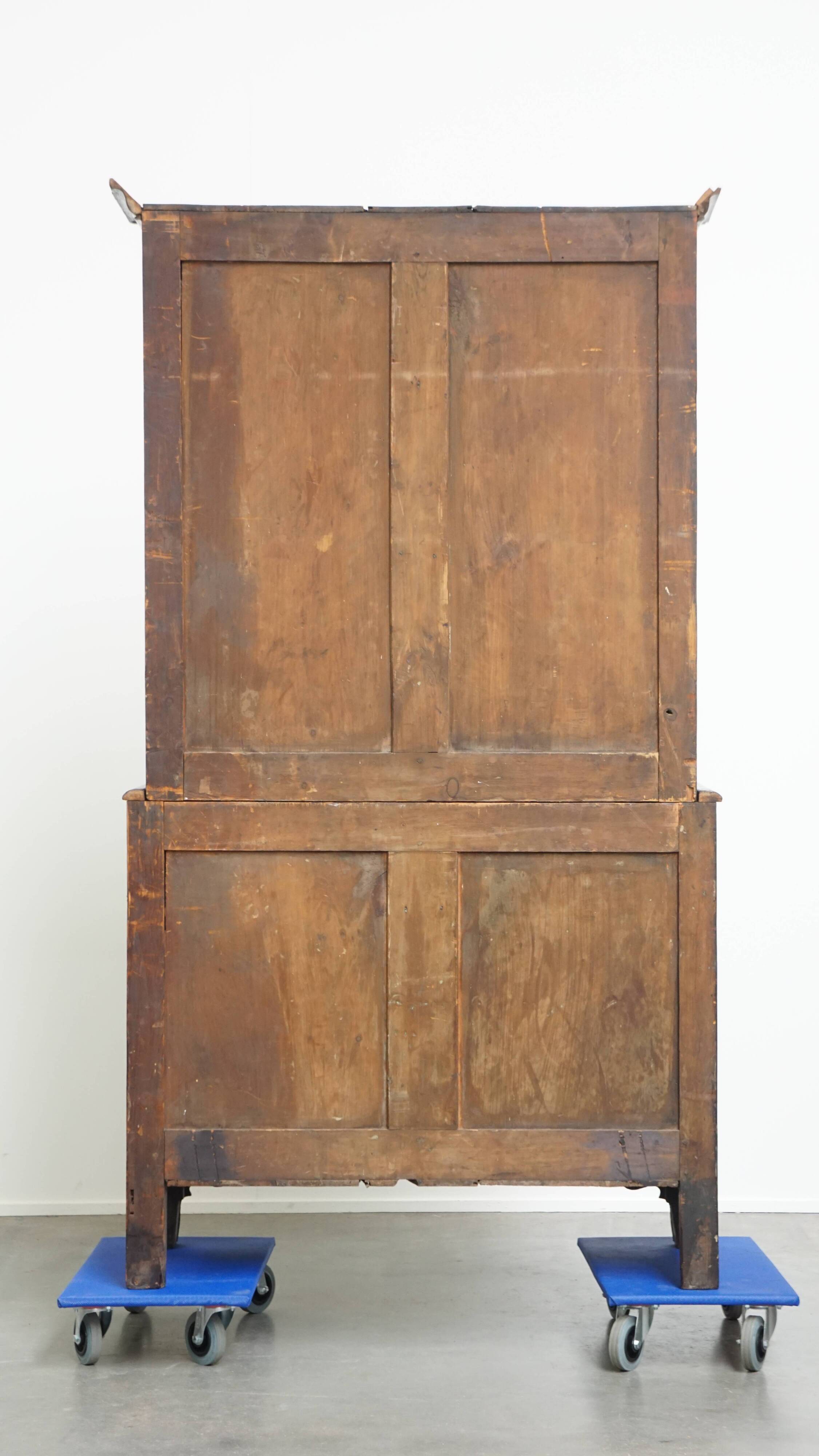 Antique English Oak Food Cupboard from the Late 18th / Early 19th Century