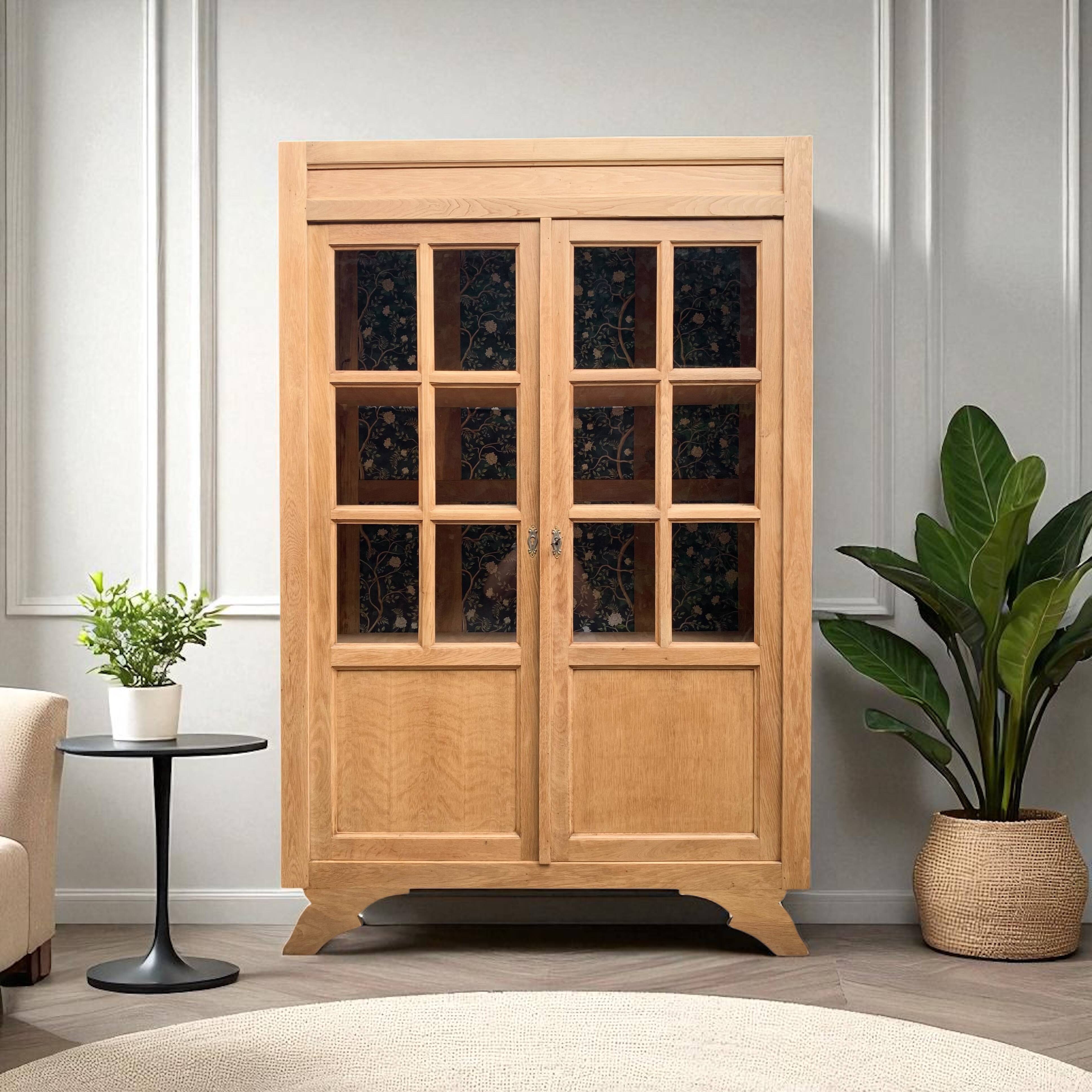 Parisian glass cabinet from La Samaritaine, 1960