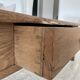 Table basse de ferme un tiroir en bois brut