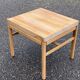 1960s Scandinavian coffee table in raw solid oak.