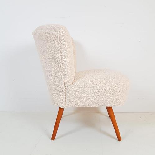 Cocktail chair club chair in teddy fabric