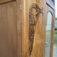 Mid-century vintage Scandinavian 1950s Parisian Art Deco wooden wardrobe