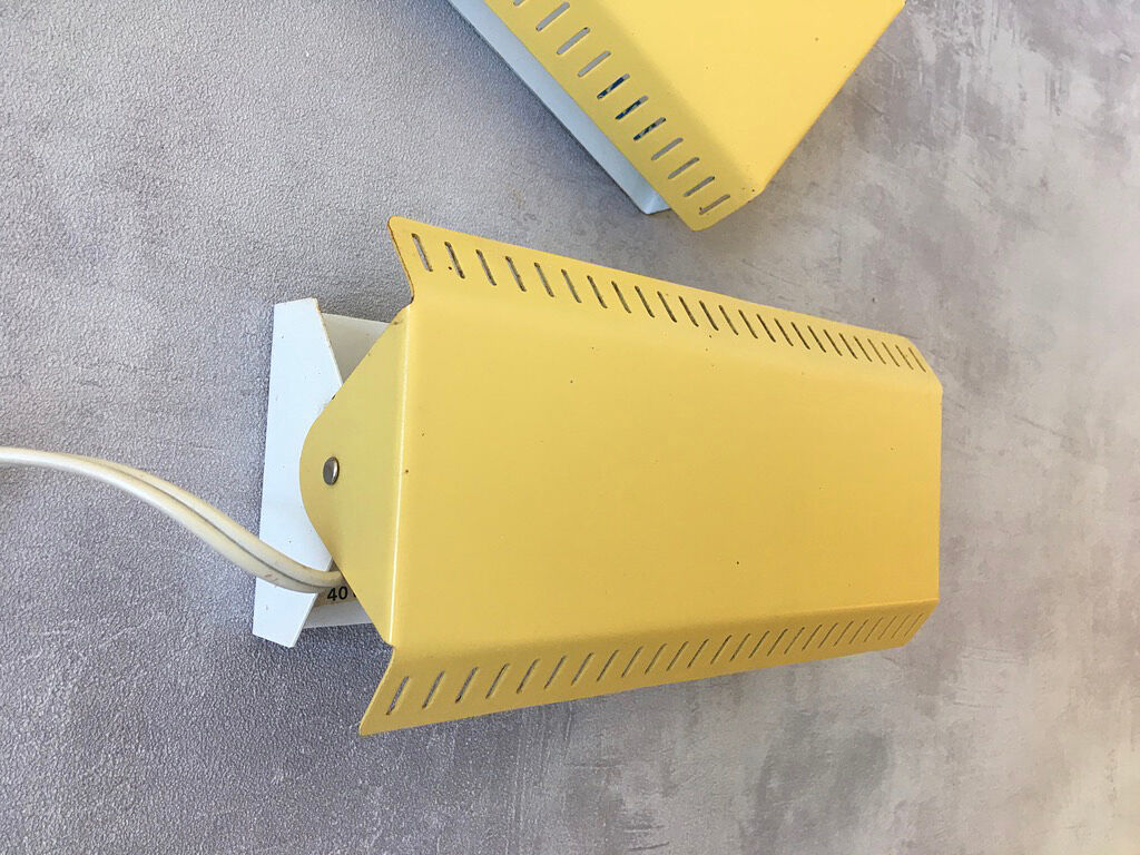 Set of 2 danish wall reading lamps, 1960s