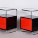 Bauhaus Bedside Tables attributed to Vichr & Spol, 1930s, Set of 2