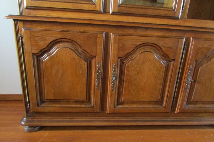 Library 3 doors full and glazed oak