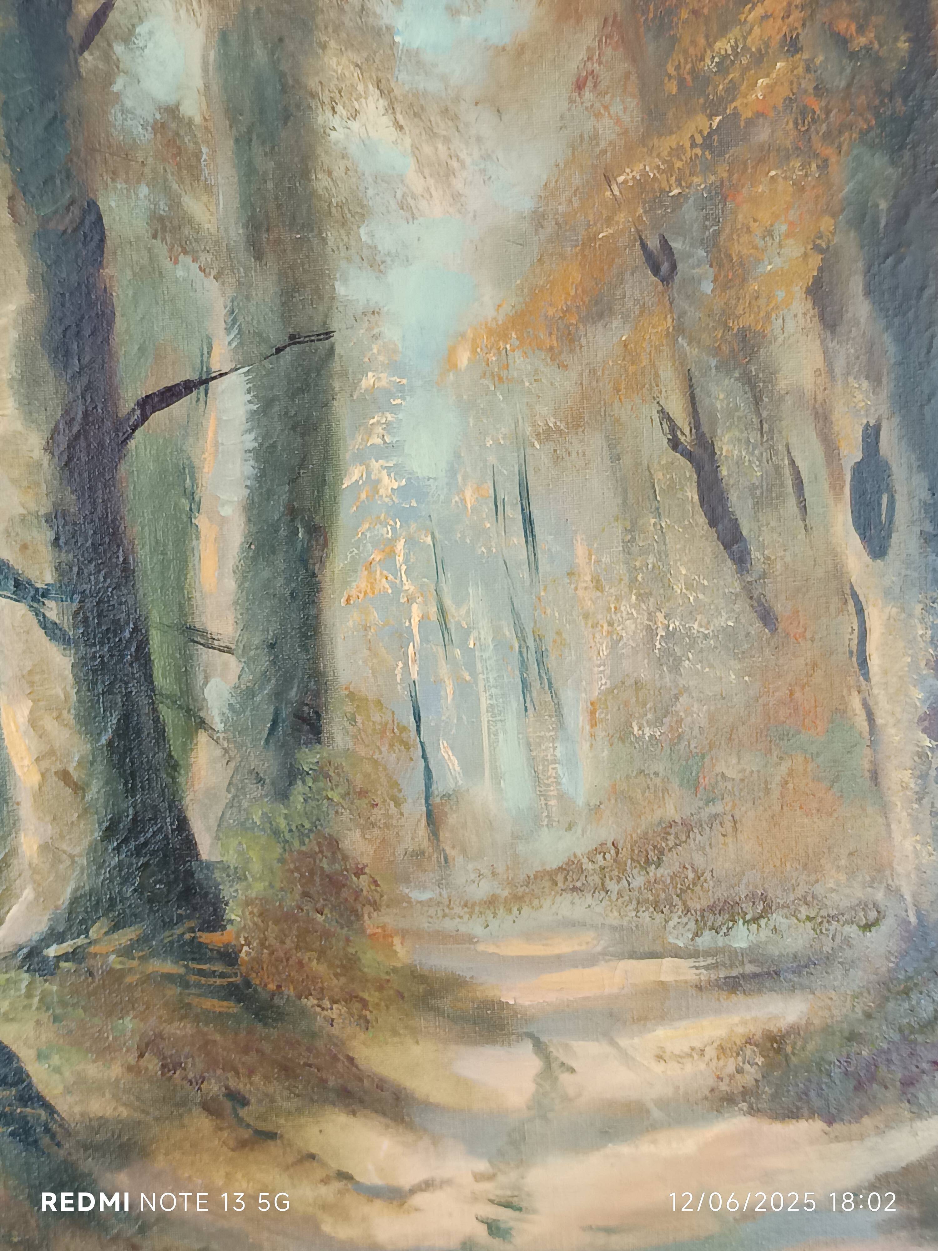 Adolf Philippus van Dijk (1859-1924) – Oil on canvas – Forest landscape