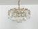 1 de 2 Lustre en verre cristal par J.T. Kalmar