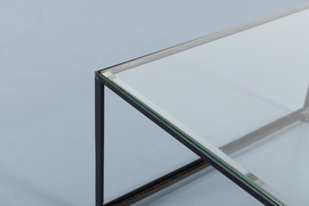 Coffee table of Italian architectural design of the 1960s