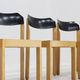 Vintage stackable mid century dining chairs set of 5