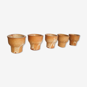 5 sandstone eggcups