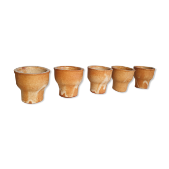 5 sandstone eggcups