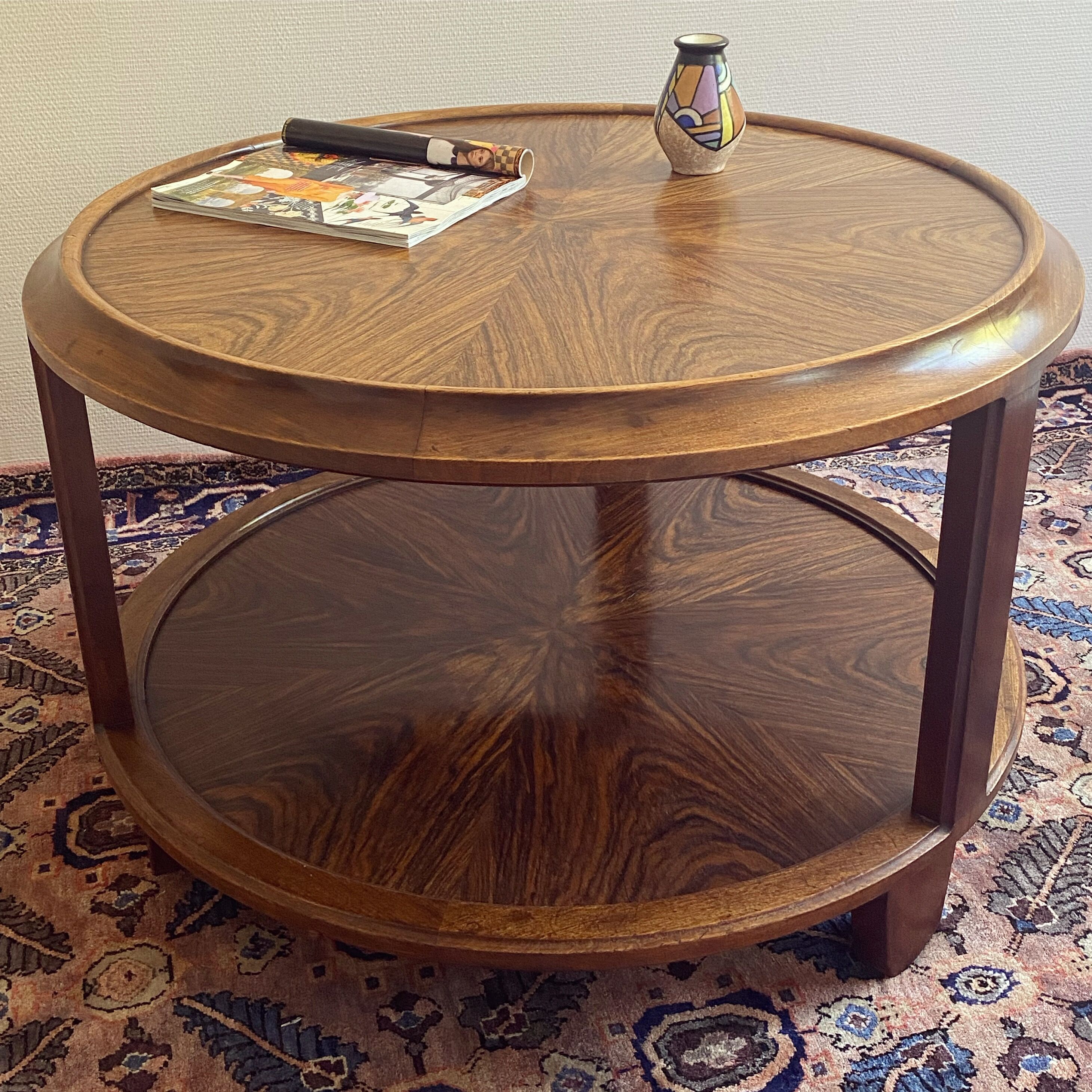 Majorelle walnut coffee table