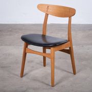 Oak Dining Chair attributed to Hans J. Wegner for Carl Hansen & Son, Denmark, 1952
