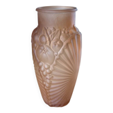 Vase – Verlys – Decoration – Frosted pink glass