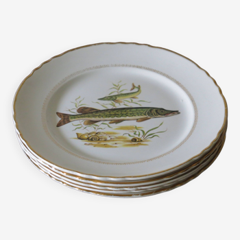 5 dinner plates from Moulin des loups in good condition