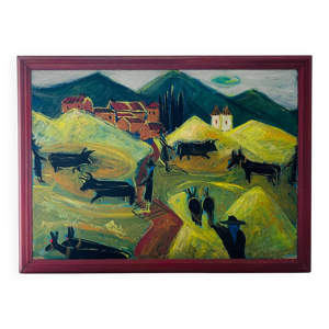 grand tableau animalier